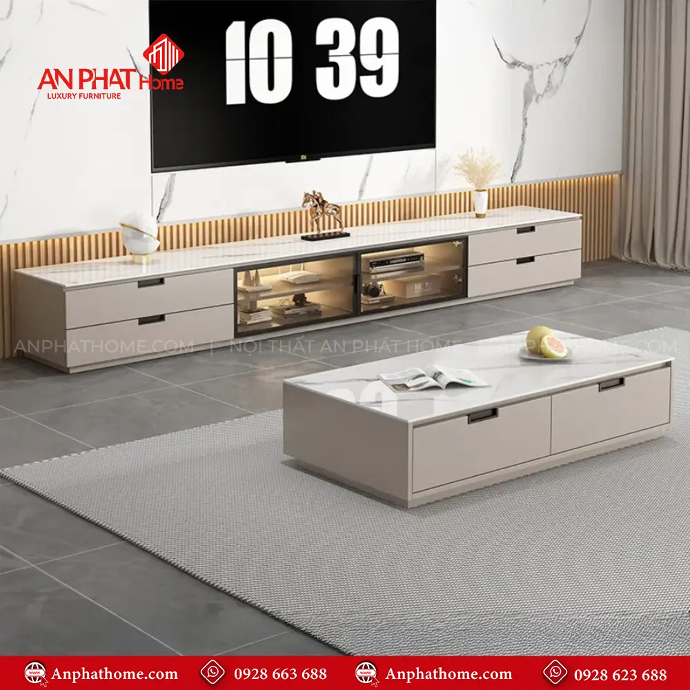 Kệ Tivi Phòng Khách Hiện Đại Cánh Kính T-5408 13 Kệ Tivi Phòng Khách Hiện Đại Cánh Kính T-5408