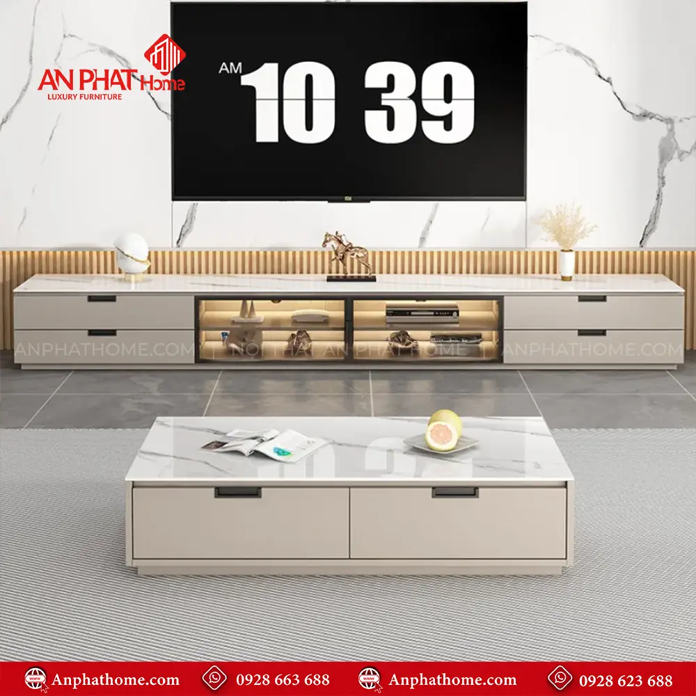 Kệ Tivi Phòng Khách Hiện Đại Cánh Kính T-5408 14 Kệ Tivi Phòng Khách Hiện Đại Cánh Kính T-5408