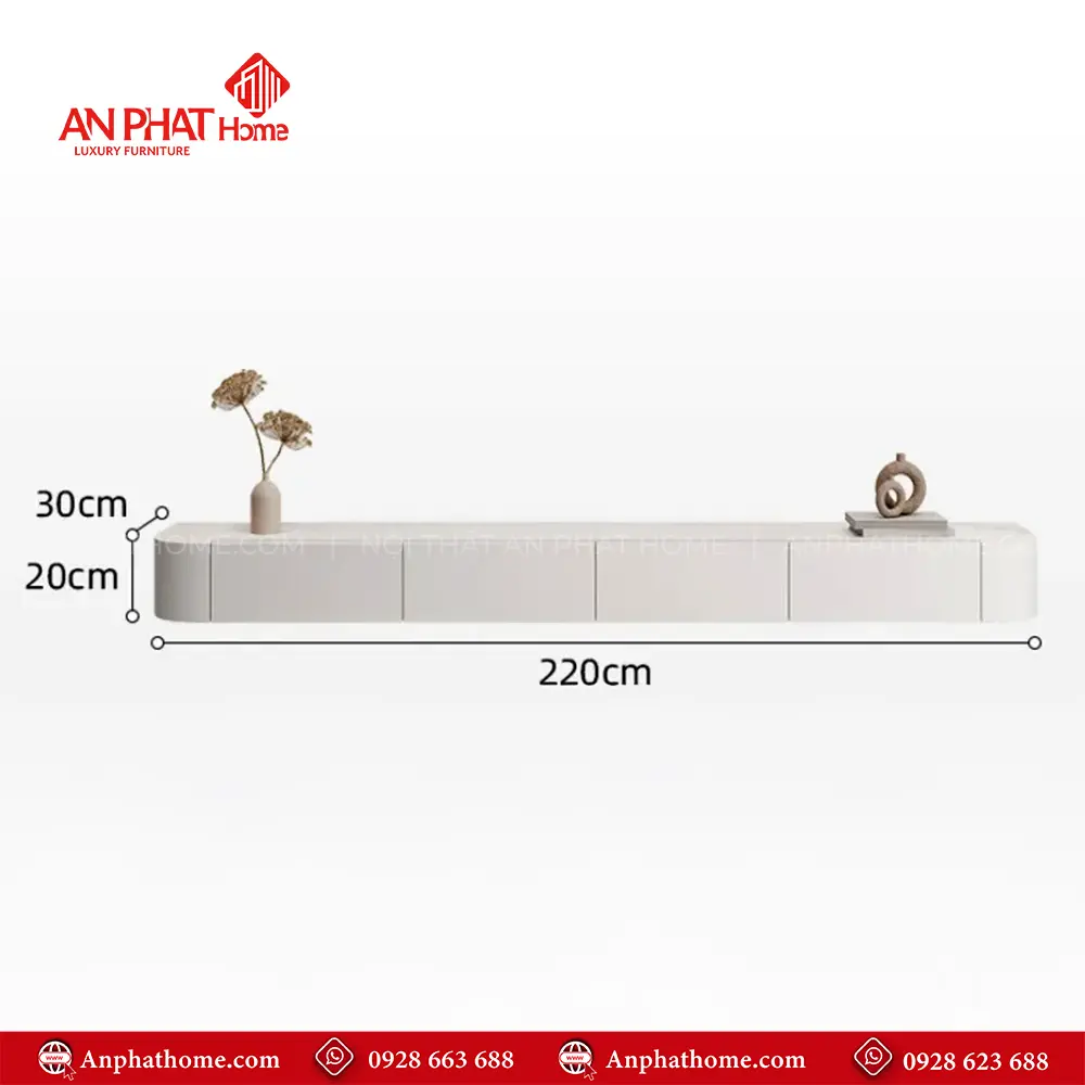 Kệ Tivi Treo Tường Gỗ Công Nghiệp T-5396 14 Kệ Tivi Treo Tường Gỗ Công Nghiệp T-5396