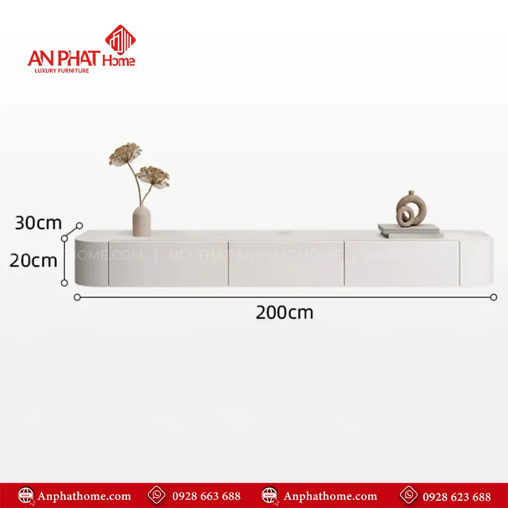 Kệ Tivi Treo Tường Gỗ Công Nghiệp T-5396 13 Kệ Tivi Treo Tường Gỗ Công Nghiệp T-5396