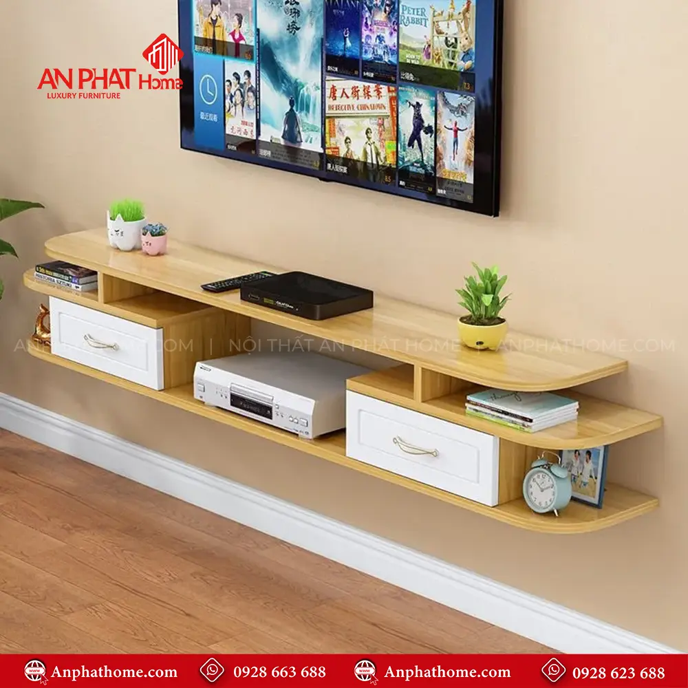 Kệ Tivi Treo Tường Gỗ MDF T-5400 13 Kệ Tivi Treo Tường Gỗ MDF T-5400