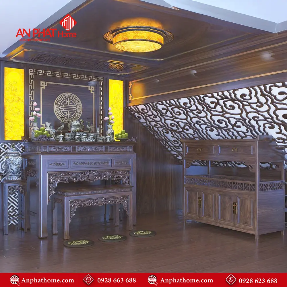 Không Gian Thờ Đẹp Cho Biệt Thự BT-2325 5 Không Gian Thờ Đẹp Cho Biệt Thự BT-2325