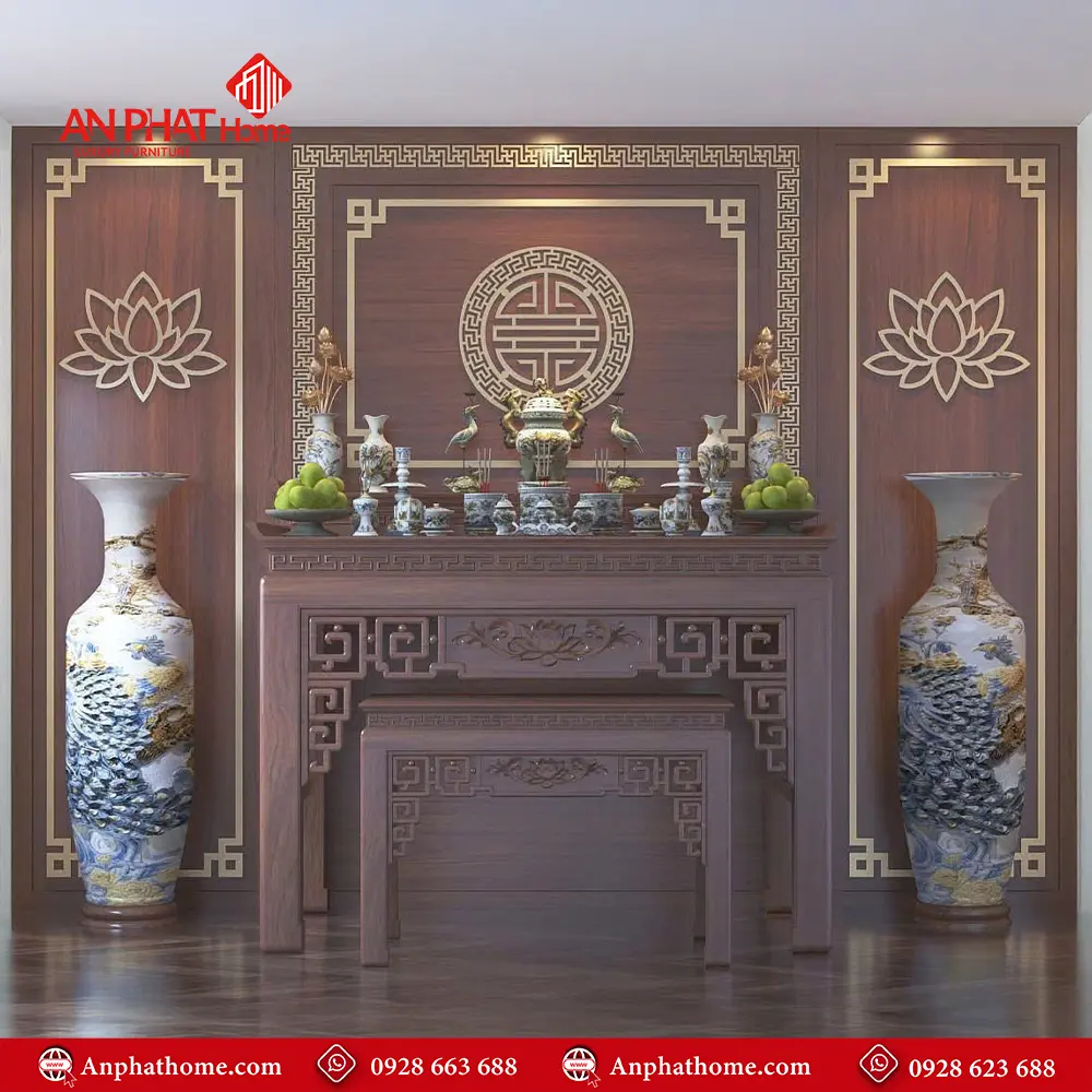 Không Gian Thờ Gia Tiên Đẹp BT-2318 5 Không Gian Thờ Gia Tiên Đẹp BT-2318