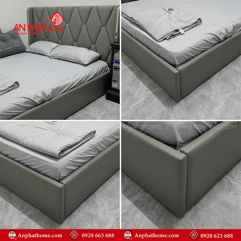 Mẫu Giường Đẹp Bọc Da GN-275 8 Mẫu Giường Đẹp Bọc Da GN-275