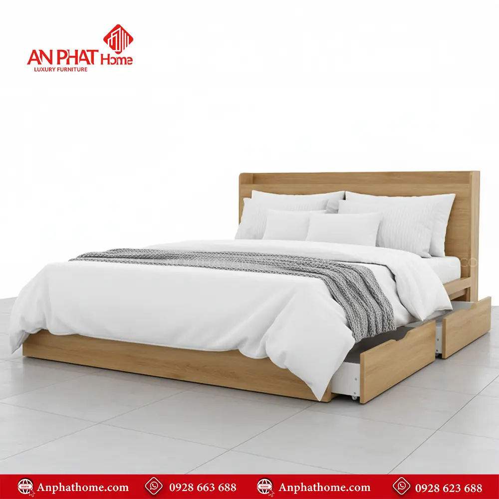 Mẫu Giường Gỗ Công Nghiệp GN-254 13 Mẫu Giường Gỗ Công Nghiệp GN-254