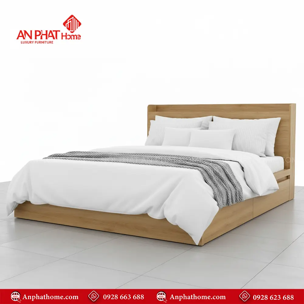 Mẫu Giường Gỗ Công Nghiệp GN-254 18 Mẫu Giường Gỗ Công Nghiệp GN-254