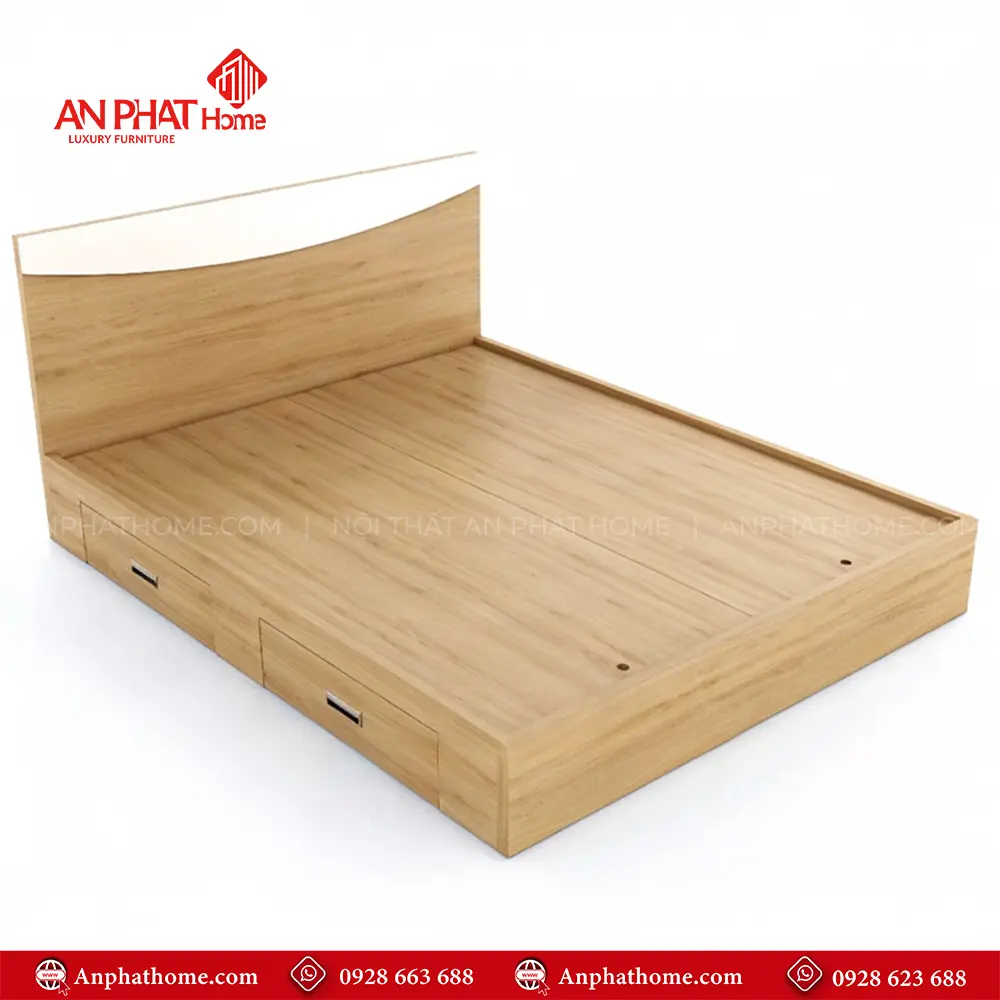 Mẫu Giường Gỗ Hiện Đại GN-255 19 Mẫu Giường Gỗ Hiện Đại GN-255