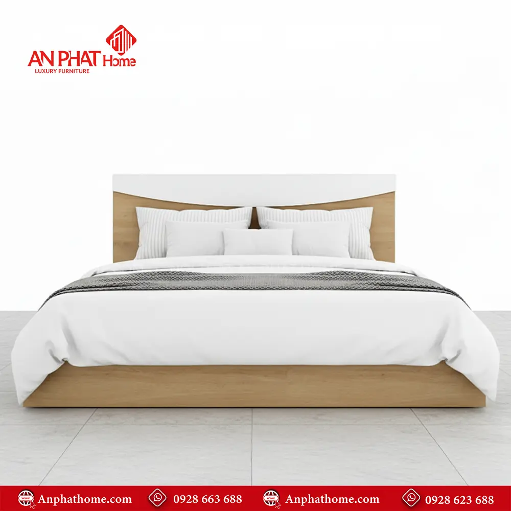 Mẫu Giường Gỗ Hiện Đại GN-255 18 Mẫu Giường Gỗ Hiện Đại GN-255