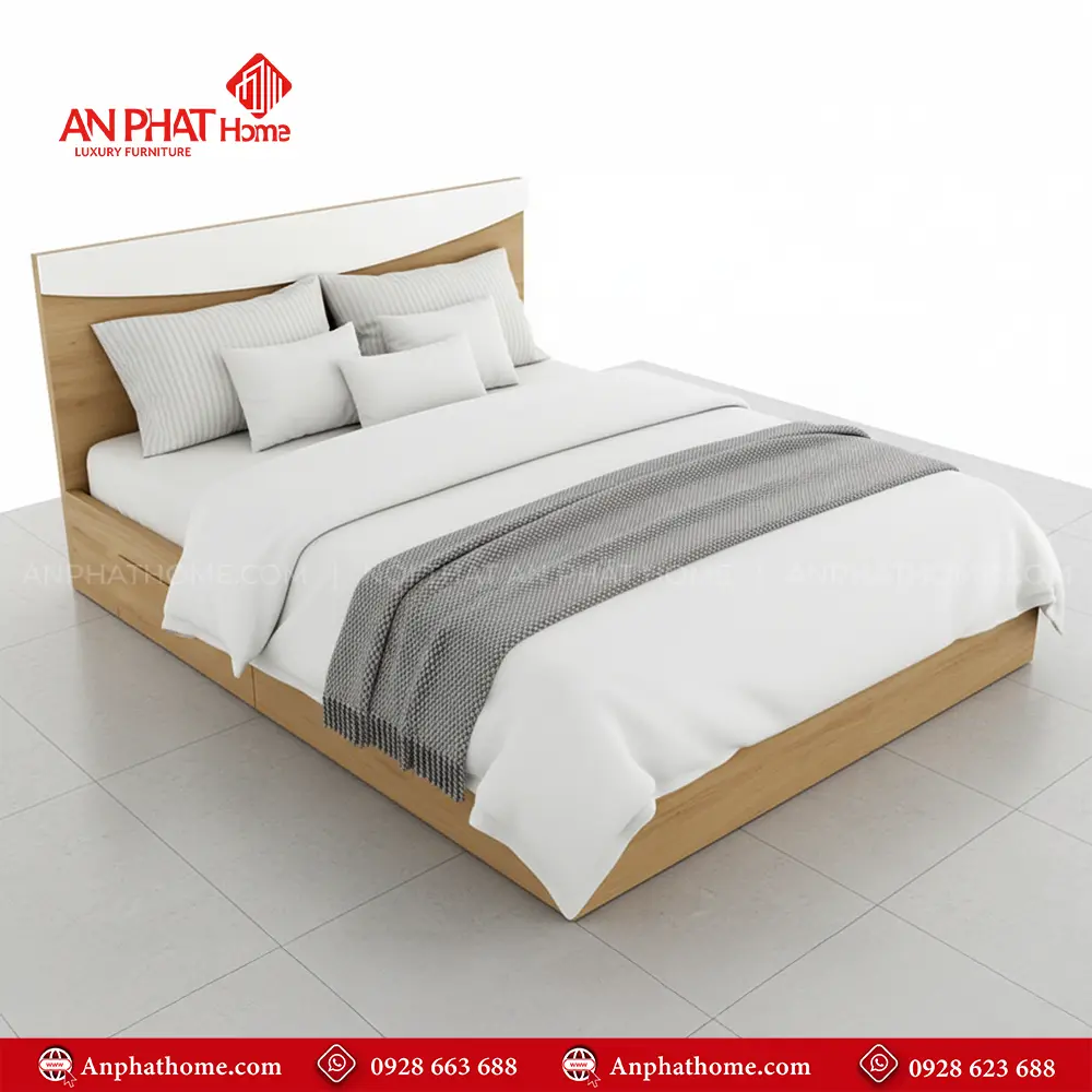 Mẫu Giường Gỗ Hiện Đại GN-255 20 Mẫu Giường Gỗ Hiện Đại GN-255