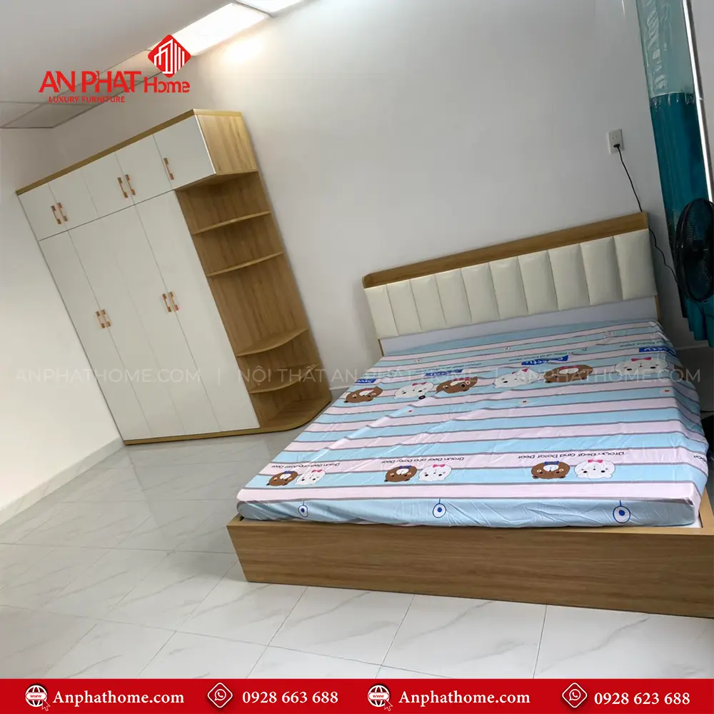 Mẫu Giường Gỗ Hiện Đại GN-256 17 Mẫu Giường Gỗ Hiện Đại GN-256