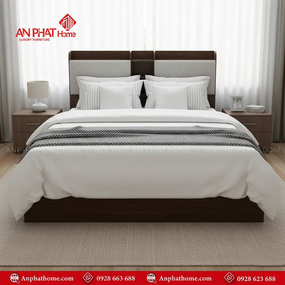 Mẫu Giường Ngủ Hiện Đại GN-207 14 Mẫu Giường Ngủ Hiện Đại GN-207