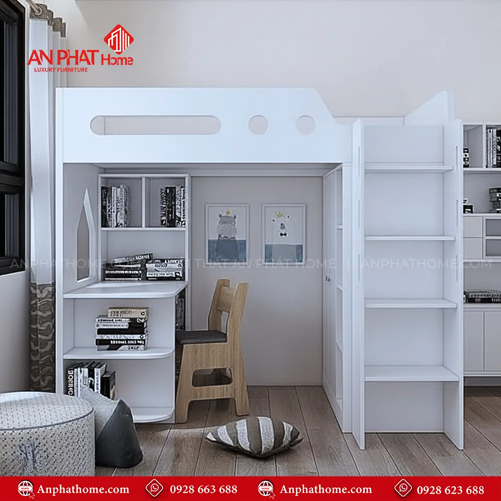 Mẫu Giường Ngủ Tầng Đẹp GN-306 9 Mẫu Giường Ngủ Tầng Đẹp GN-306