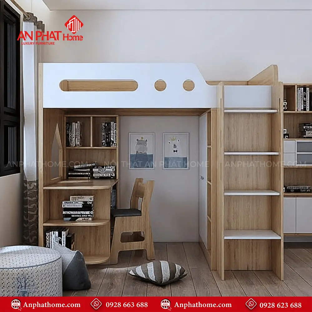 Mẫu Giường Ngủ Tầng Đẹp GN-306 8 Mẫu Giường Ngủ Tầng Đẹp GN-306