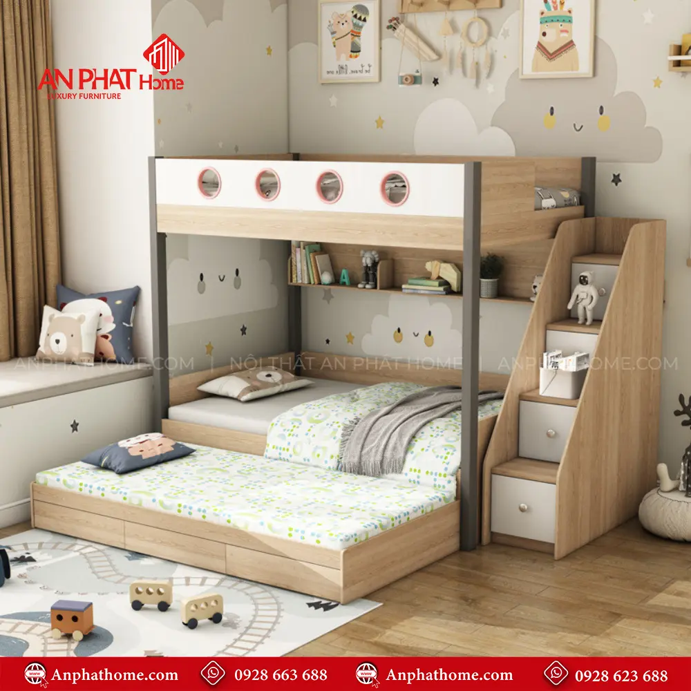 Mẫu Giường Tầng Đẹp GN-314 12 Mẫu Giường Tầng Đẹp GN-314