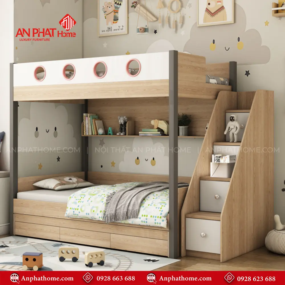 Mẫu Giường Tầng Đẹp GN-314 9 Mẫu Giường Tầng Đẹp GN-314