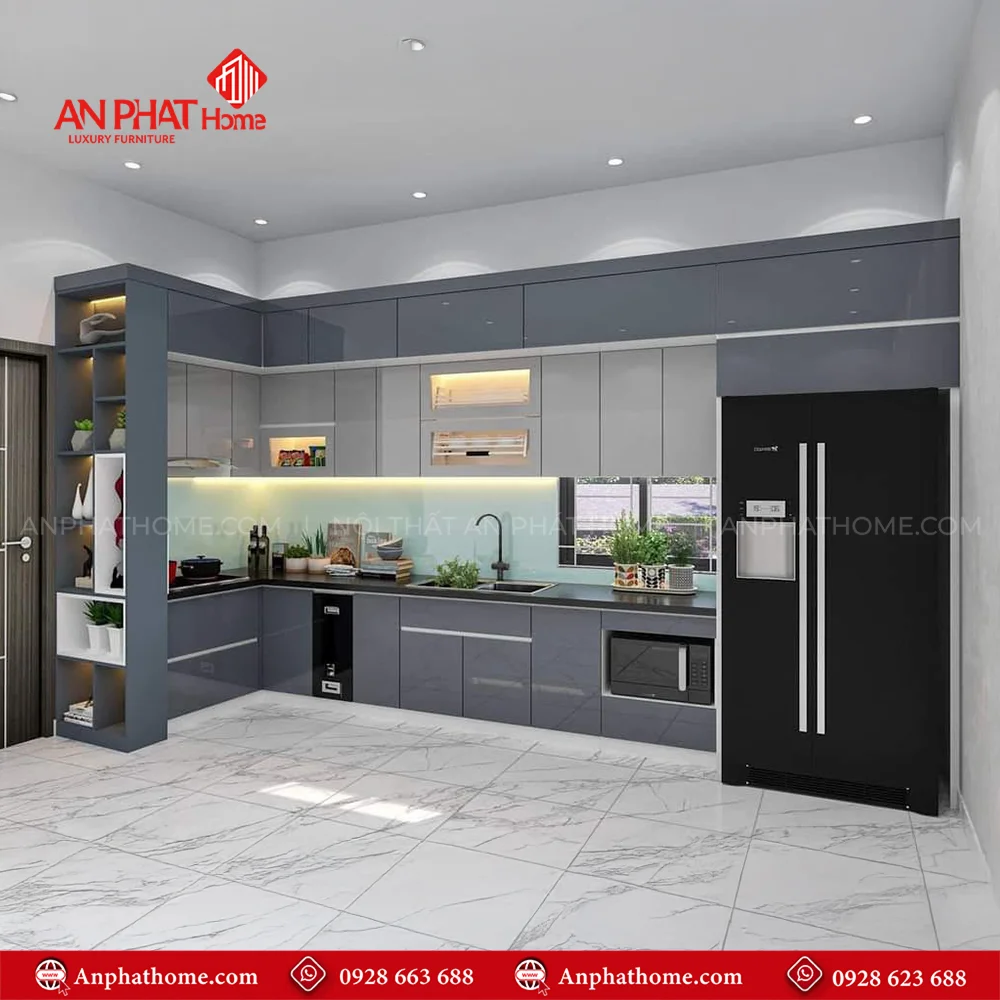 Mẫu Tủ Bếp Đẹp Thiết Kế Hiện Đại TB-913 9 Mẫu Tủ Bếp Đẹp Thiết Kế Hiện Đại TB-913 An Phát