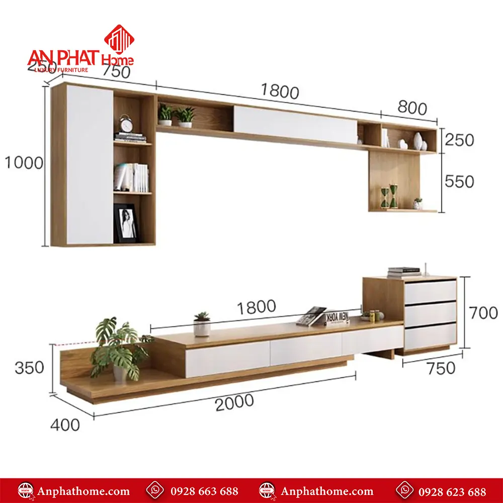 Mẫu Tủ Kệ Tivi Phong Cách Châu Âu T-5364 12 Mẫu Tủ Kệ Tivi Phong Cách Châu Âu T-5364