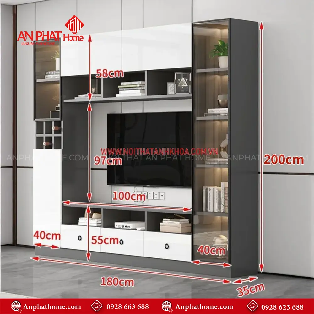 Mẫu Tủ Kệ Tivi Phòng Khách T-5410 27 Mẫu Tủ Kệ Tivi Phòng Khách T-5410