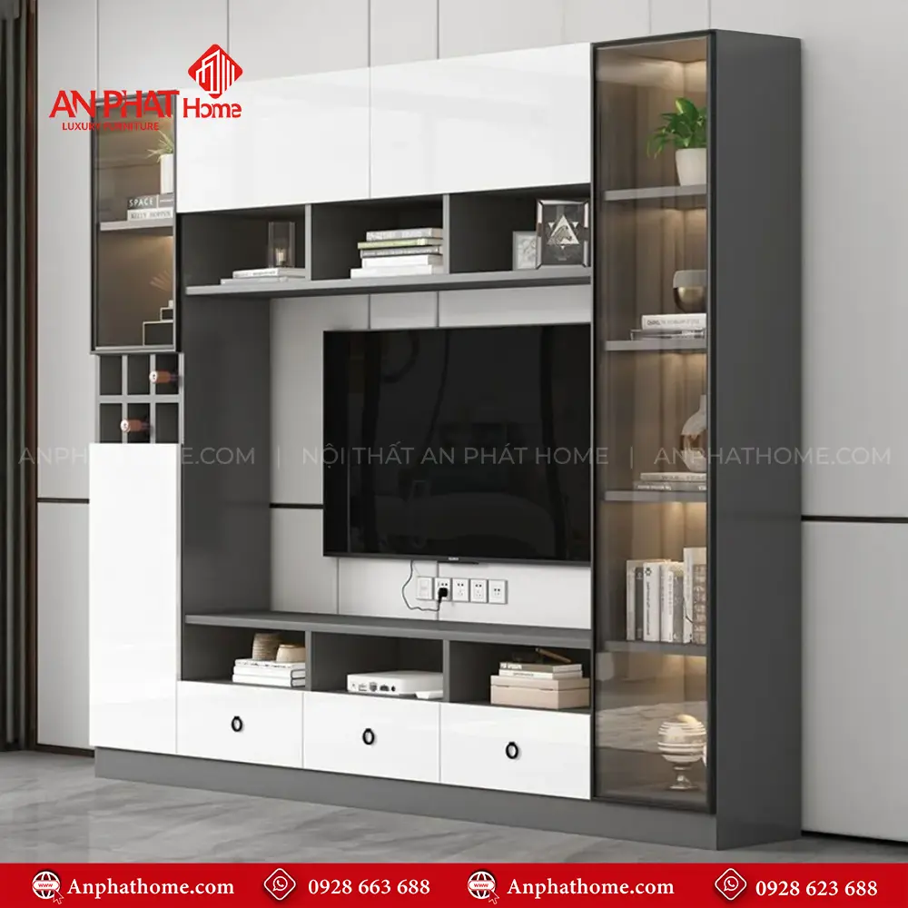 Mẫu Tủ Kệ Tivi Phòng Khách T-5410 26 Mẫu Tủ Kệ Tivi Phòng Khách T-5410