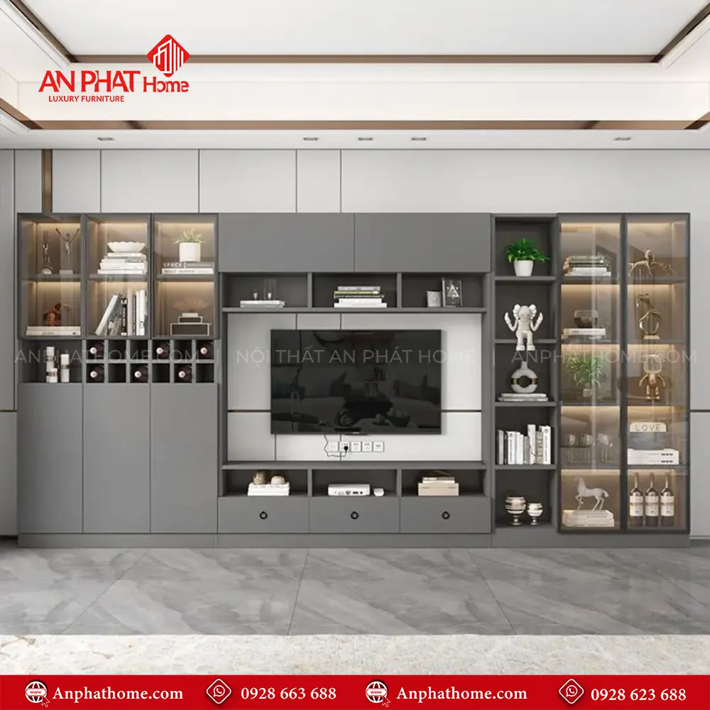 Mẫu Tủ Kệ Tivi Phòng Khách T-5410 22 Mẫu Tủ Kệ Tivi Phòng Khách T-5410