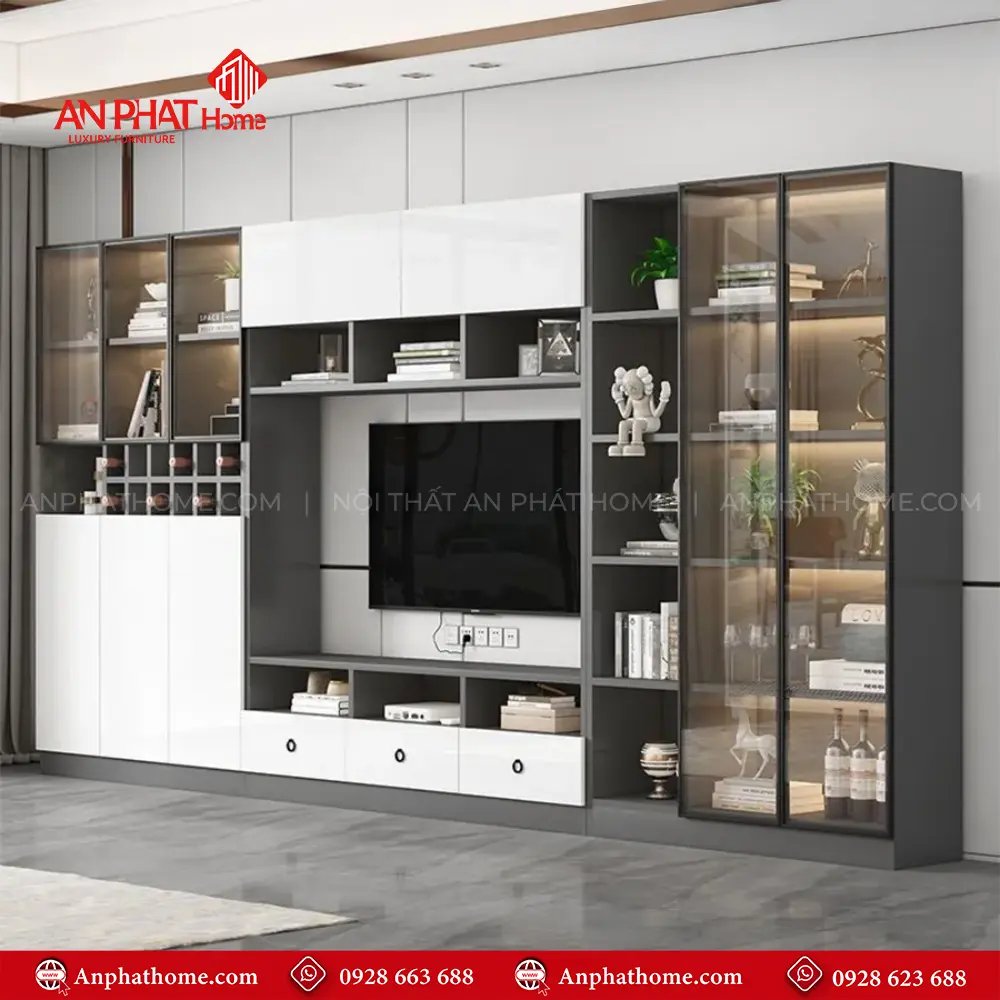 Mẫu Tủ Kệ Tivi Phòng Khách T-5410 21 Mẫu Tủ Kệ Tivi Phòng Khách T-5410