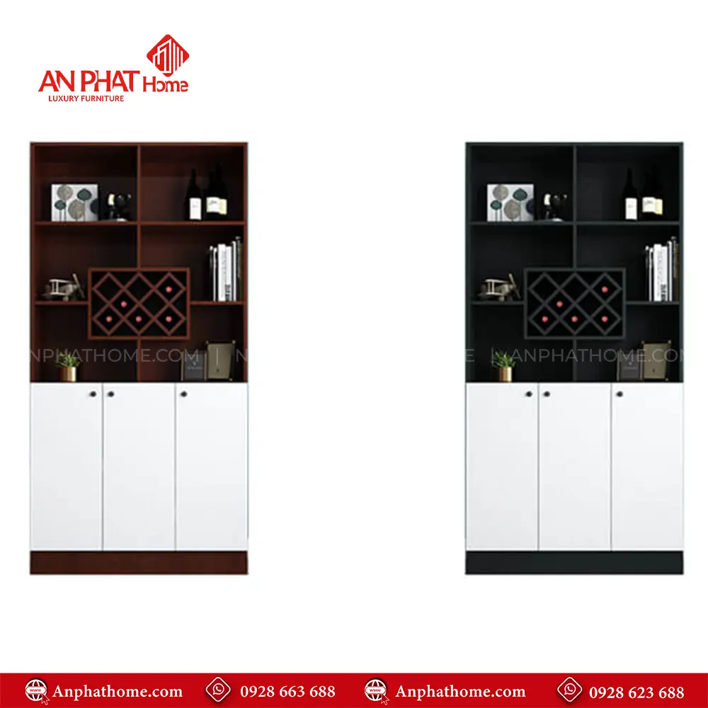 Mẫu Tủ Rượu Gia Đình Gỗ MDF T-5329 14 Mẫu Tủ Rượu Gia Đình Gỗ MDF T-5329