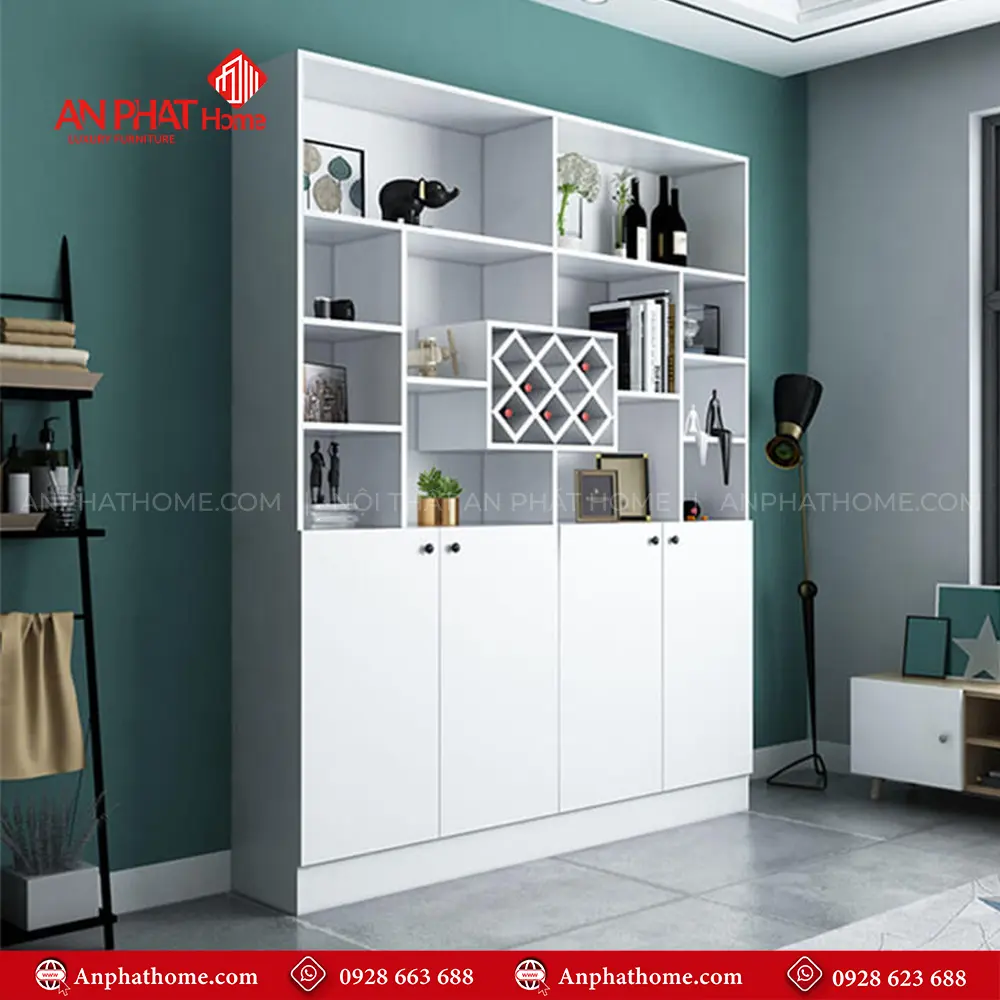 Mẫu Tủ Rượu Gia Đình Gỗ MDF T-5329 11 Mẫu Tủ Rượu Gia Đình Gỗ MDF T-5329