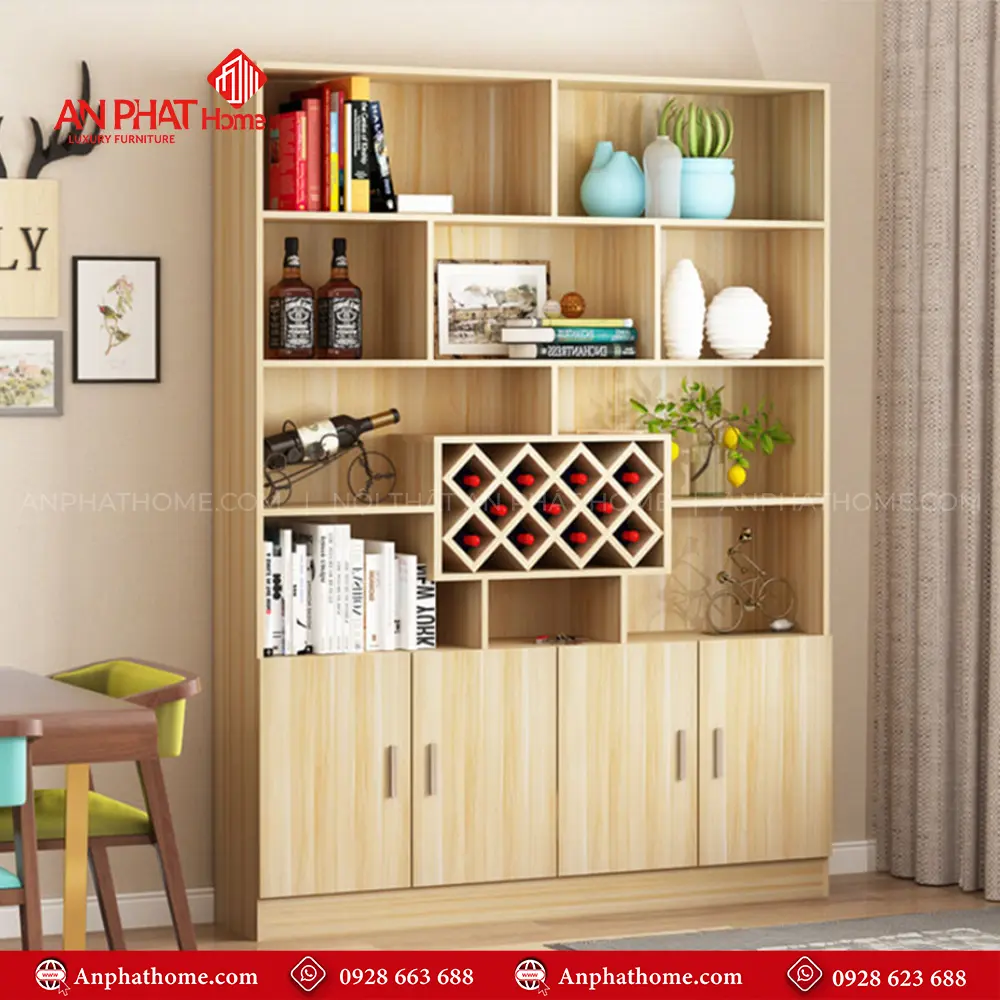 Mẫu Tủ Rượu Phòng Khách Thiết Kế Hiện Đại T-5327