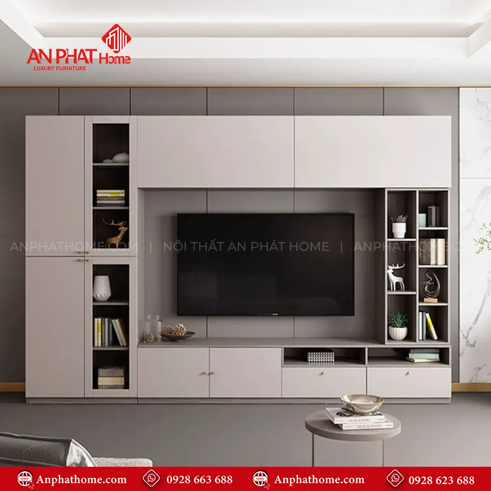 Mẫu Tủ Tivi Gỗ MDF Hiện Đại T-5370 7 Mẫu Tủ Tivi Gỗ MDF Hiện Đại T-5370