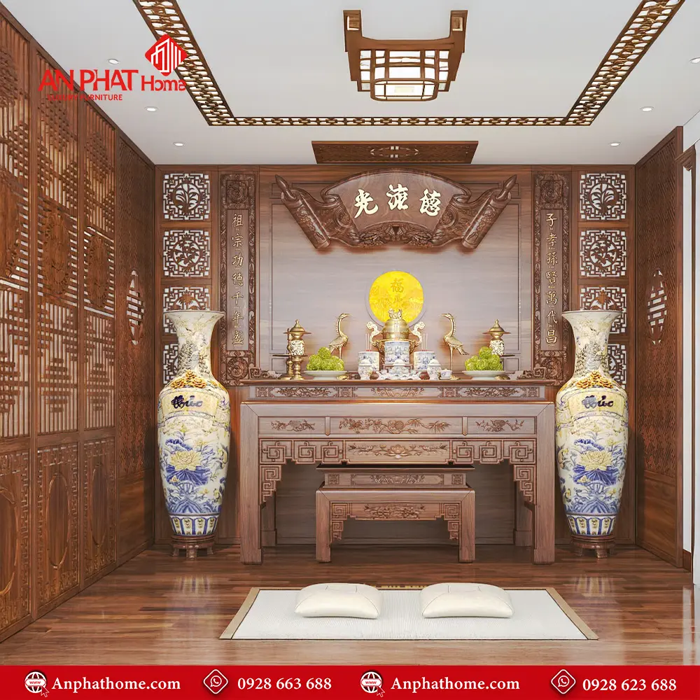 Phòng Thờ Gia Tiên Đẹp BT-2333 5 Phòng Thờ Gia Tiên Đẹp BT-2333