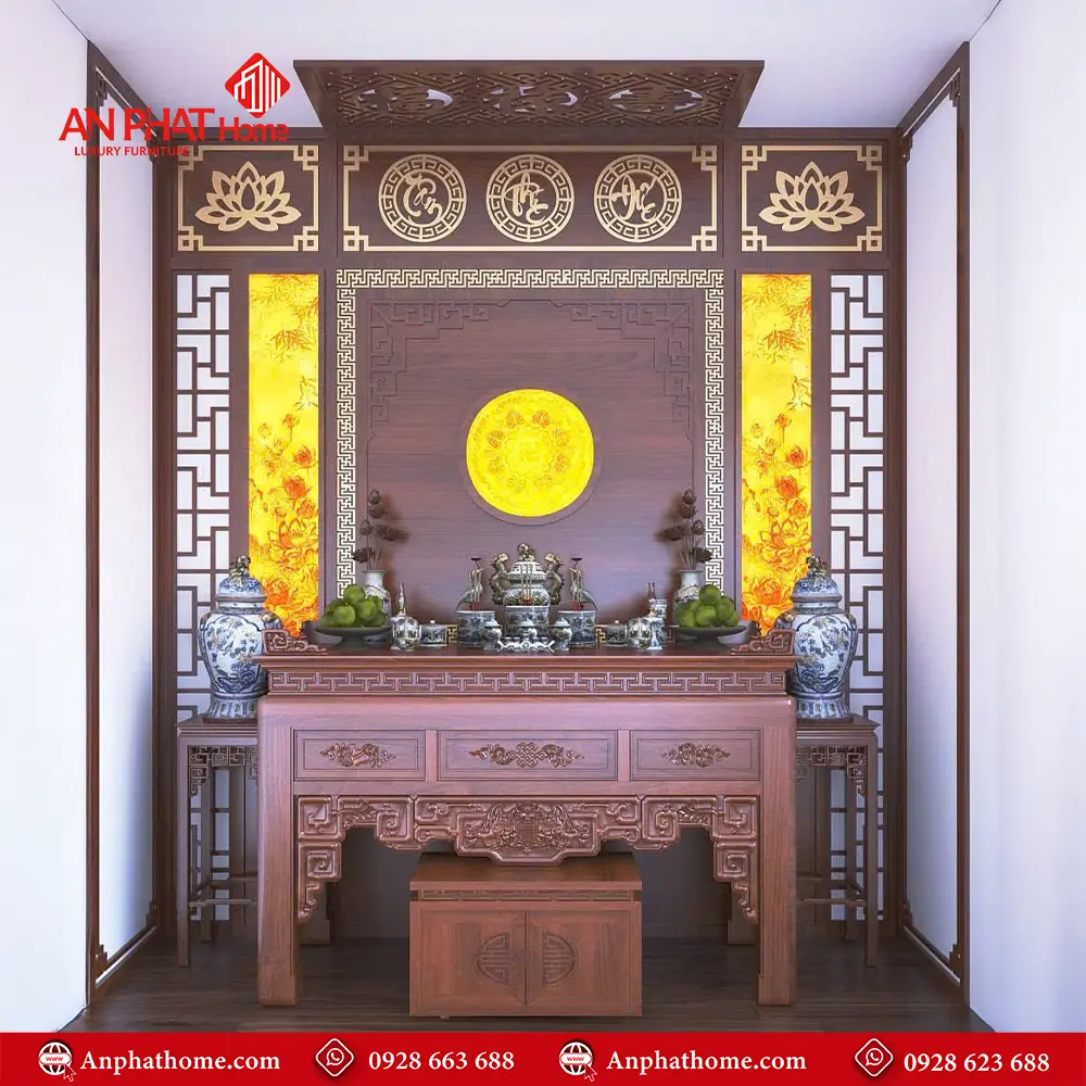 Phòng Thờ Gia Tiên Đẹp Hiện Đại BT-2320 5 Phòng Thờ Gia Tiên Đẹp Hiện Đại BT-2320