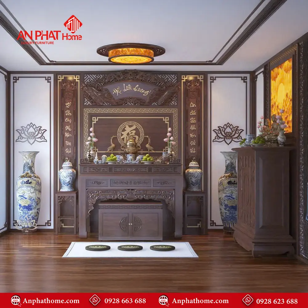 Phòng Thờ Phật Kết Hợp Gia Tiên Hiện Đại BT-2306 5 Phòng Thờ Phật Kết Hợp Gia Tiên Hiện Đại BT-2306