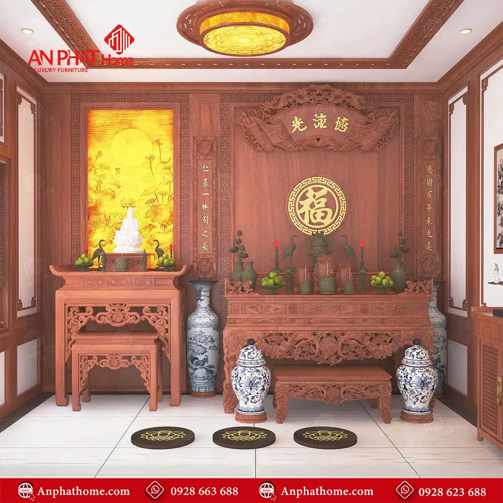 Sập Thờ Gia Tiên Kết Hợp Bàn Thờ Phật Cao Cấp BT-2328 5 Sập Thờ Gia Tiên Kết Hợp Bàn Thờ Phật Cao Cấp BT-2328