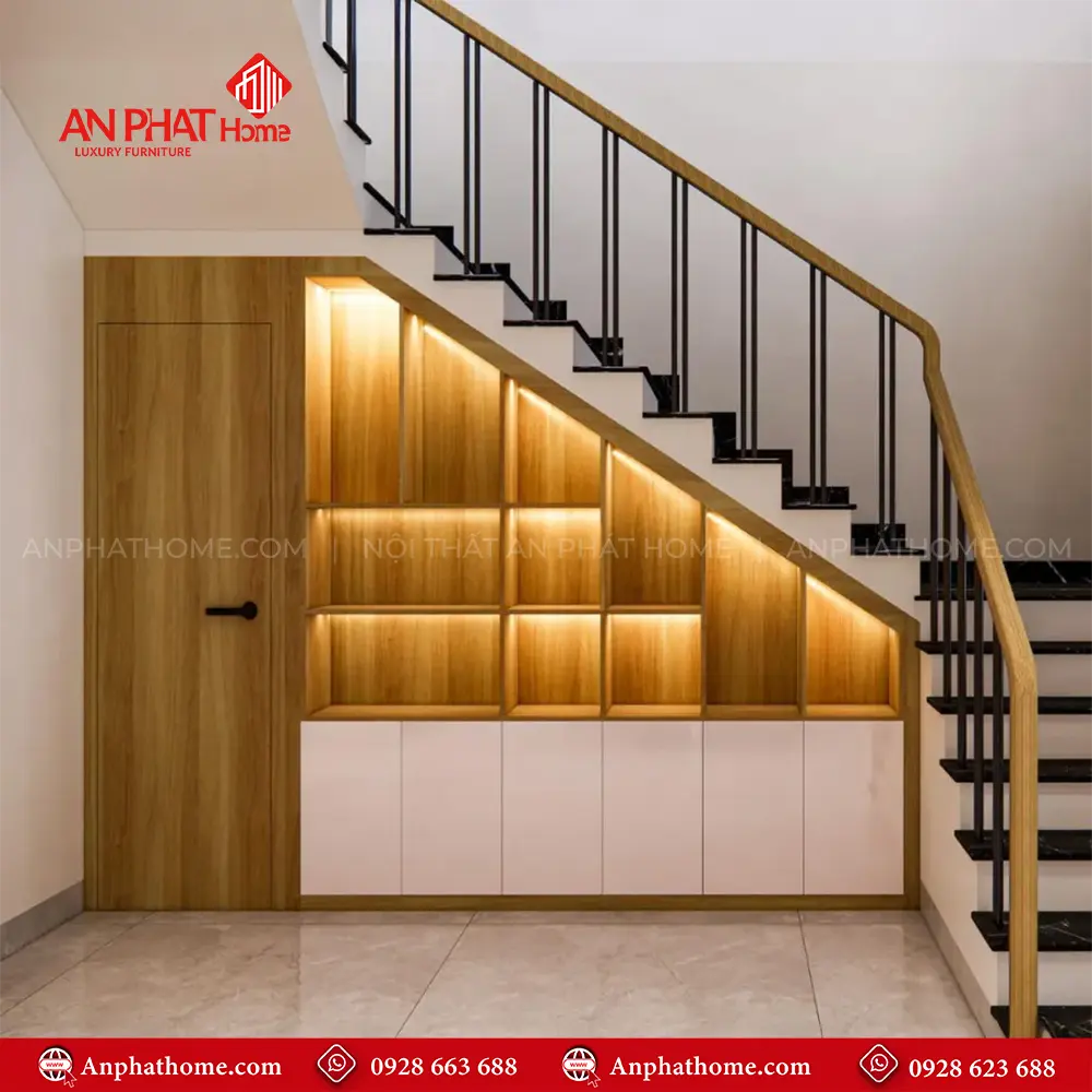 Tủ Cầu Thang Đa Năng Sang Trọng T-5357 3 Tủ Cầu Thang Đa Năng Sang Trọng T-5357