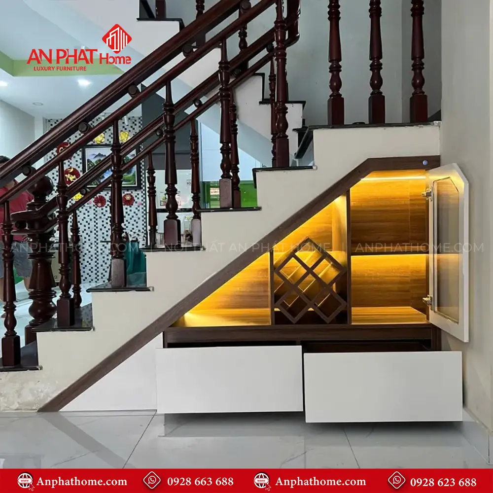 Tủ Cầu Thang Hiện Đại T-5359 11 Tủ Cầu Thang Hiện Đại T-5359