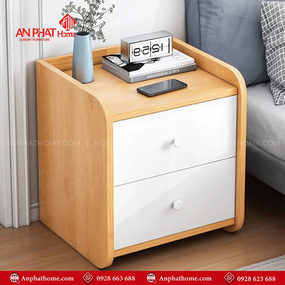 Tủ Đầu Giường Đẹp Gỗ Công Nghiệp T-5433 7 Tủ Đầu Giường Đẹp Gỗ Công Nghiệp T-5433