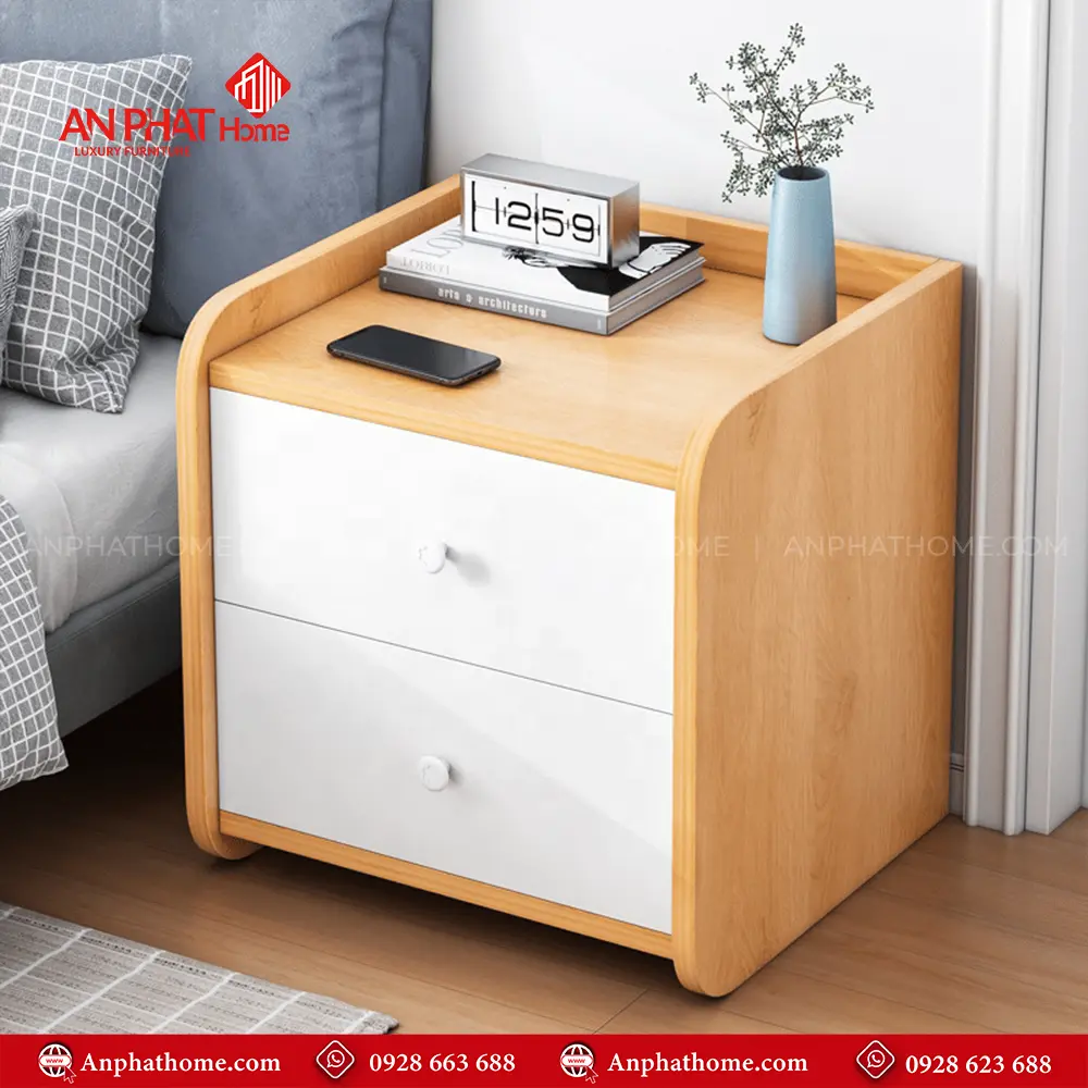 Tủ Đầu Giường Đẹp Gỗ Công Nghiệp T-5433 8 Tủ Đầu Giường Đẹp Gỗ Công Nghiệp T-5433