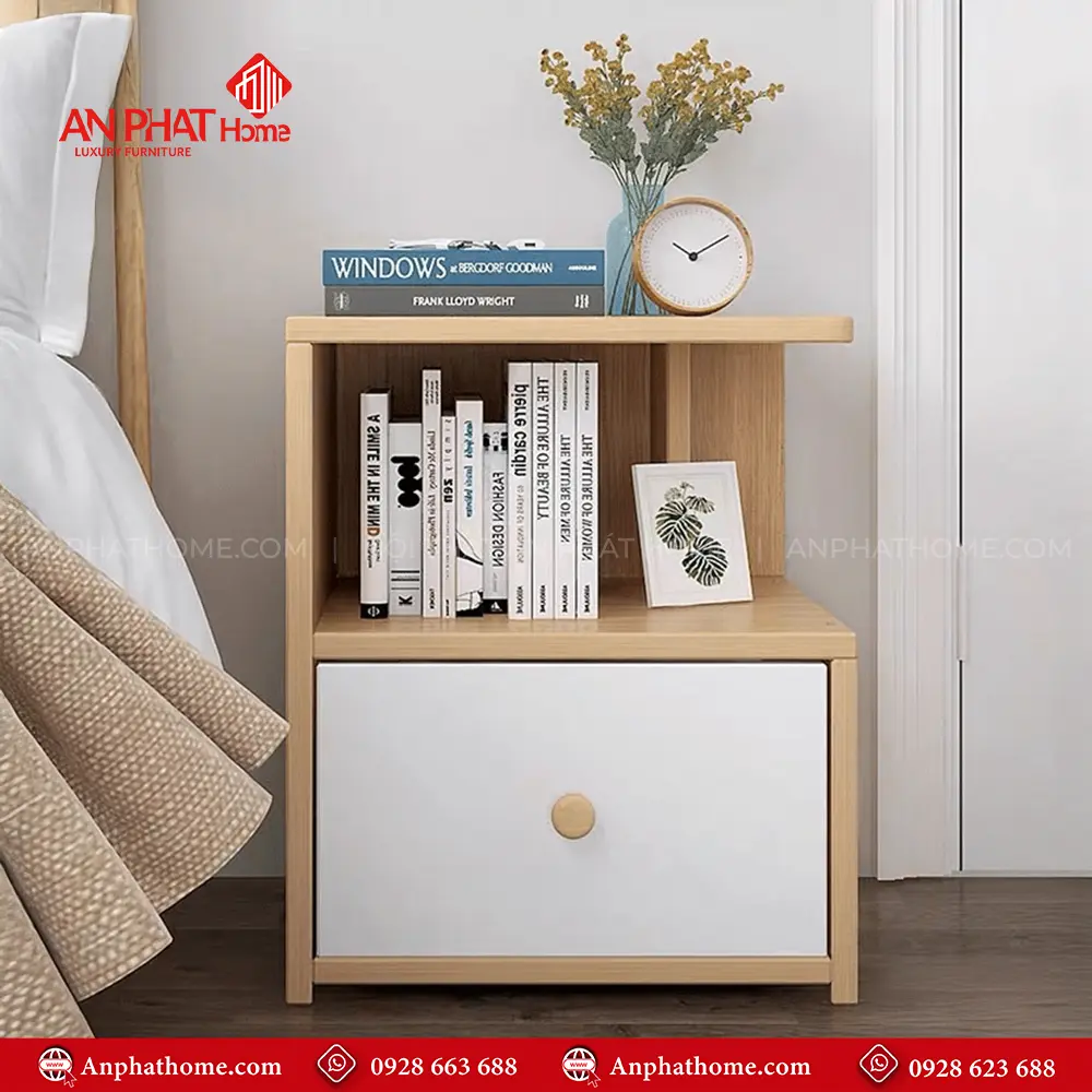 Tủ Đầu Giường Gỗ MDF T-5430 5 Tủ Đầu Giường Gỗ MDF T-5430