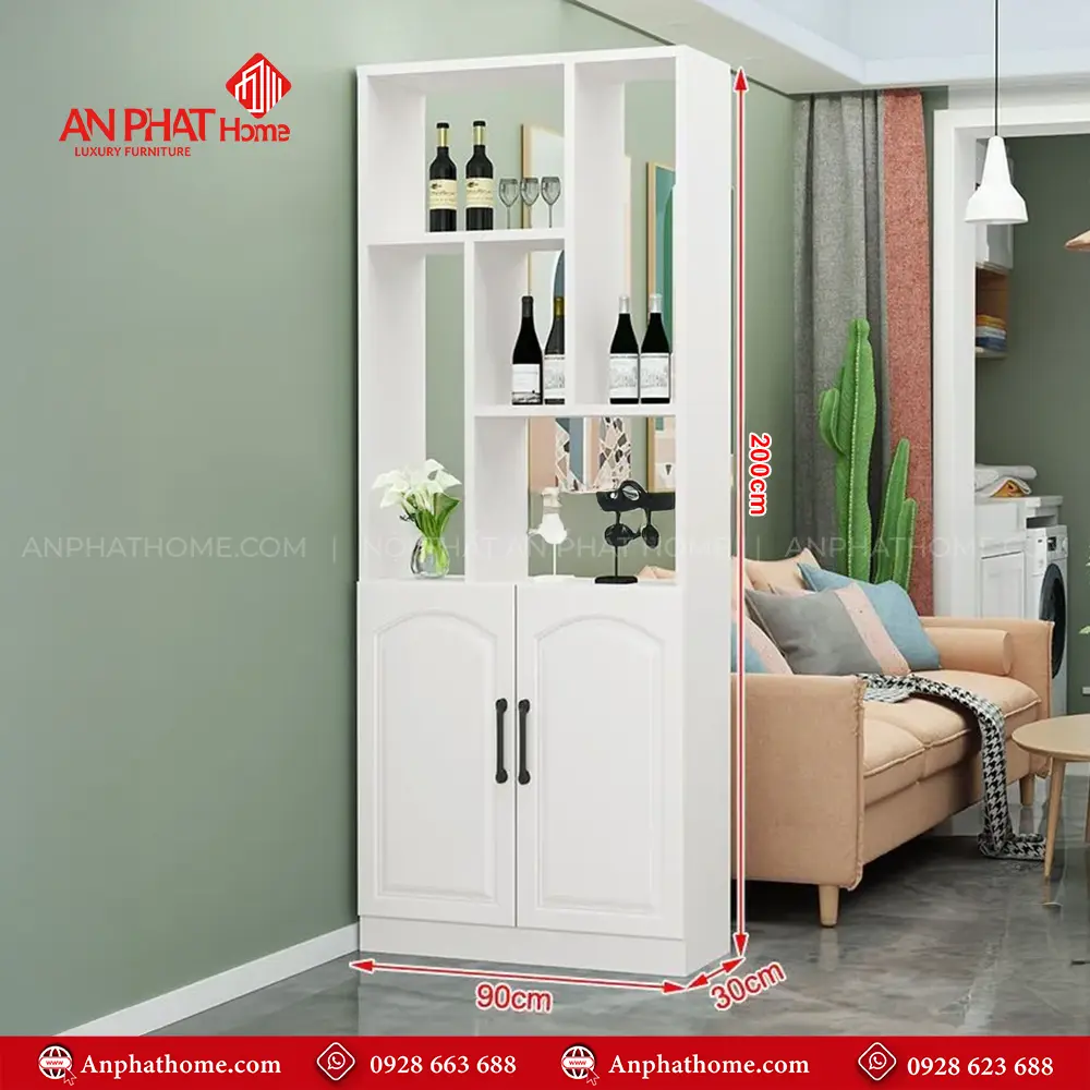 Tủ Kệ Ngăn Phòng Gỗ Công Nghiệp Hiện Đại T-5306 9 Tủ Kệ Ngăn Phòng Gỗ Công Nghiệp Hiện Đại T-5306