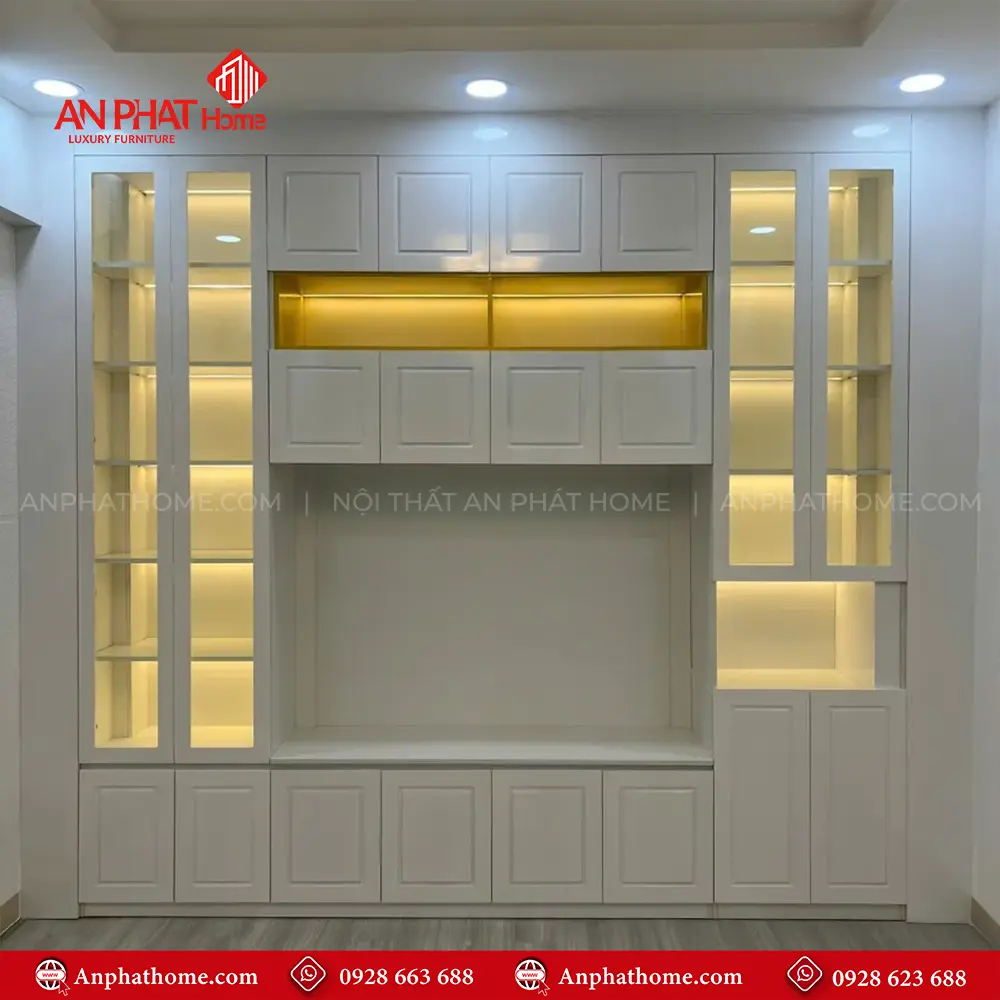 Tủ Kệ Tivi Cánh Kính kết Hợp Đèn Led Hiện Đại T-5401 7 Tủ Kệ Tivi Cánh Kính kết Hợp Đèn Led Hiện Đại T-5401