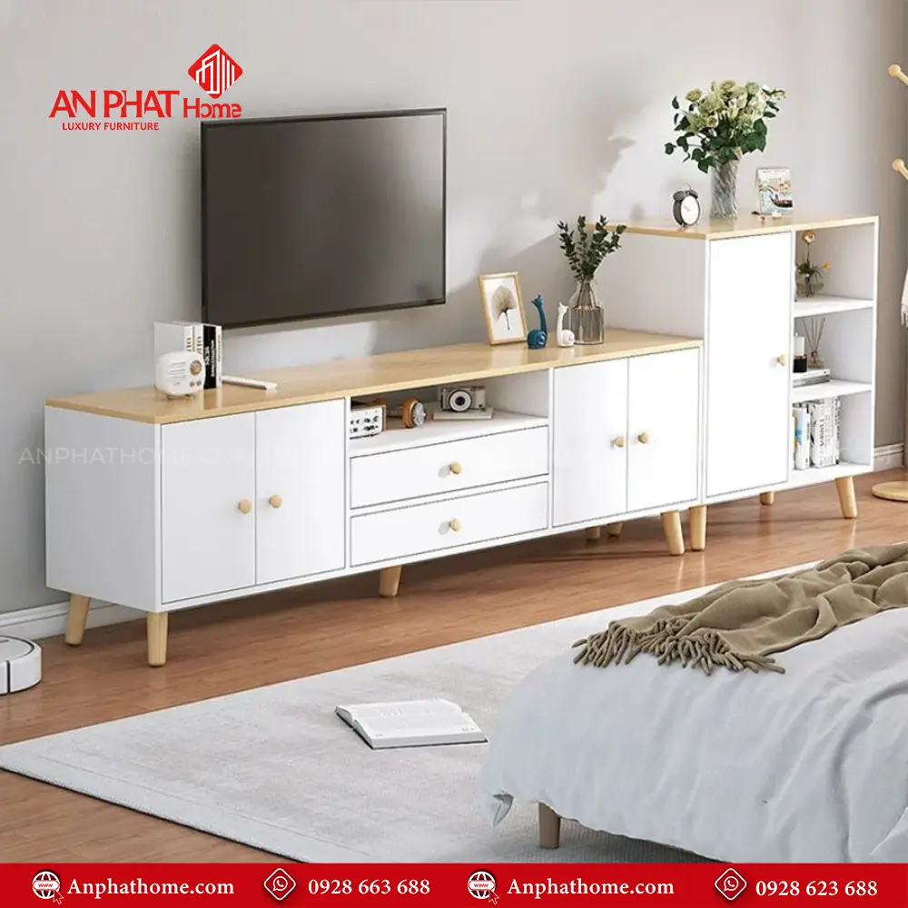 Tủ Kệ Tivi Gỗ Công Nghiệp Giá Rẻ T-5405 21 Tủ Kệ Tivi Gỗ Công Nghiệp Giá Rẻ T-5405