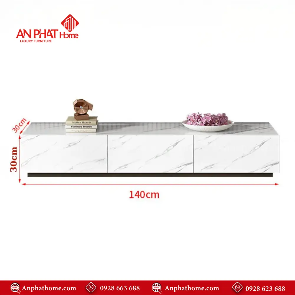 Tủ Kệ Tivi Gỗ Công Nghiệp Vân Đá T-5411