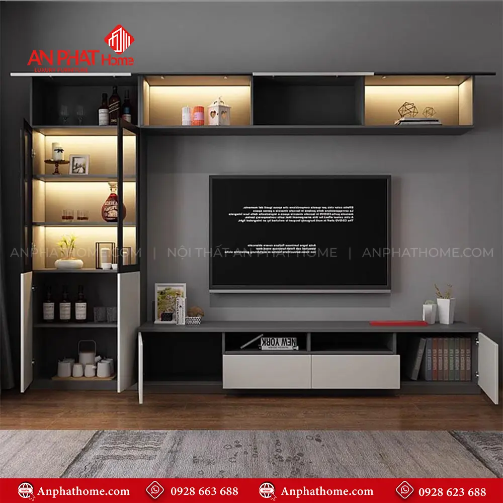 Tủ Kệ Tivi Thiết Kế Đẹp T-5368 15 Tủ Kệ Tivi Thiết Kế Đẹp T-5368