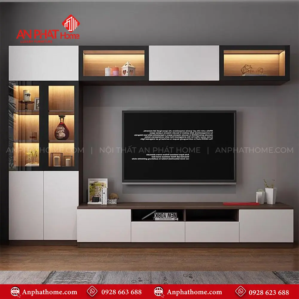 Tủ Kệ Tivi Thiết Kế Đẹp T-5368 14 Tủ Kệ Tivi Thiết Kế Đẹp T-5368