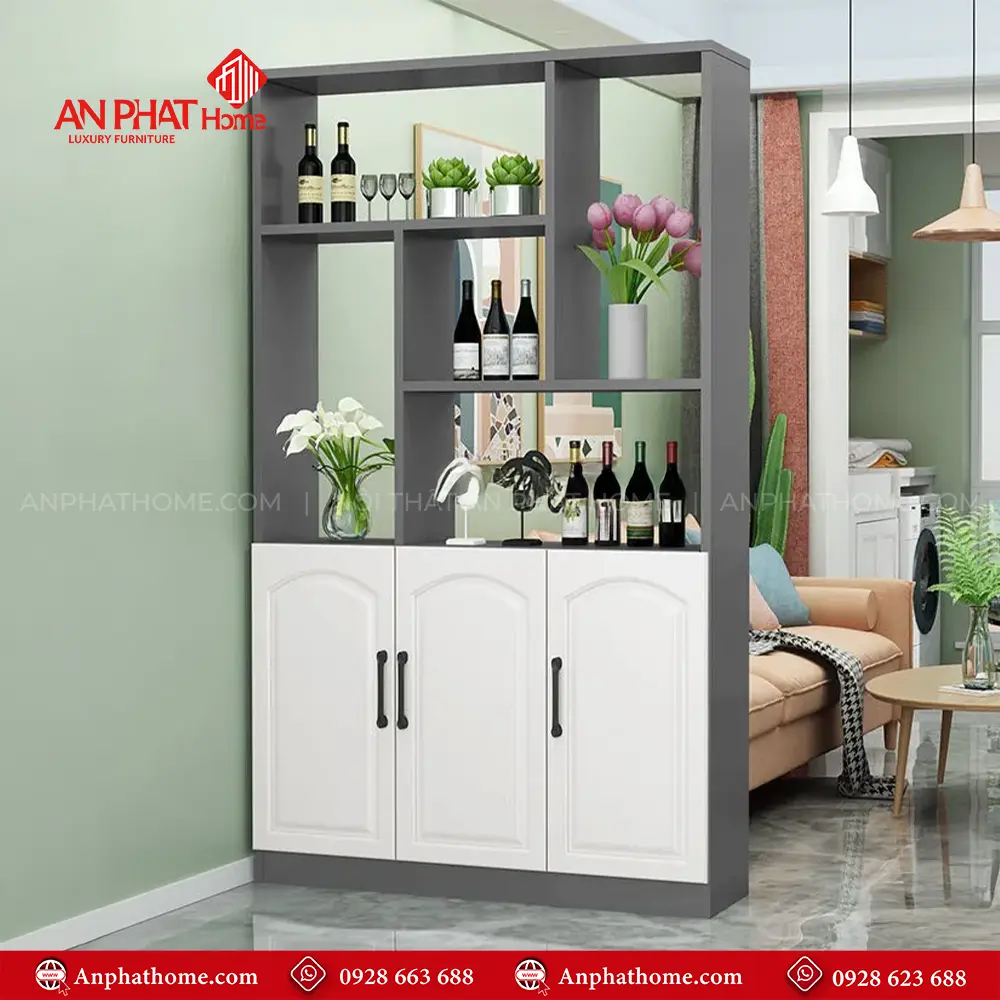 Tủ Kệ Trang Trí Ngăn Phòng Khách T-5307