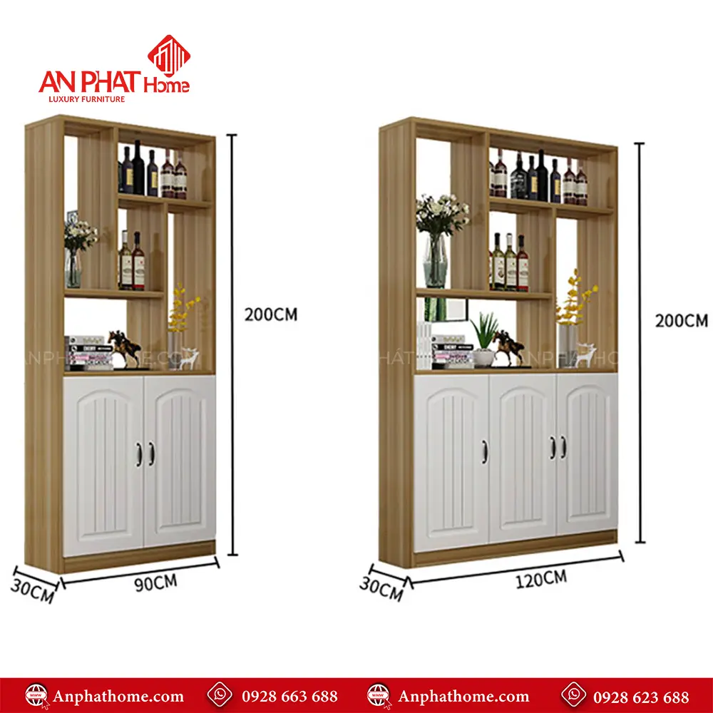 Tủ Kệ Trang Trí Ngăn Phòng T-5305 9 Tủ Kệ Trang Trí Ngăn Phòng T-5305