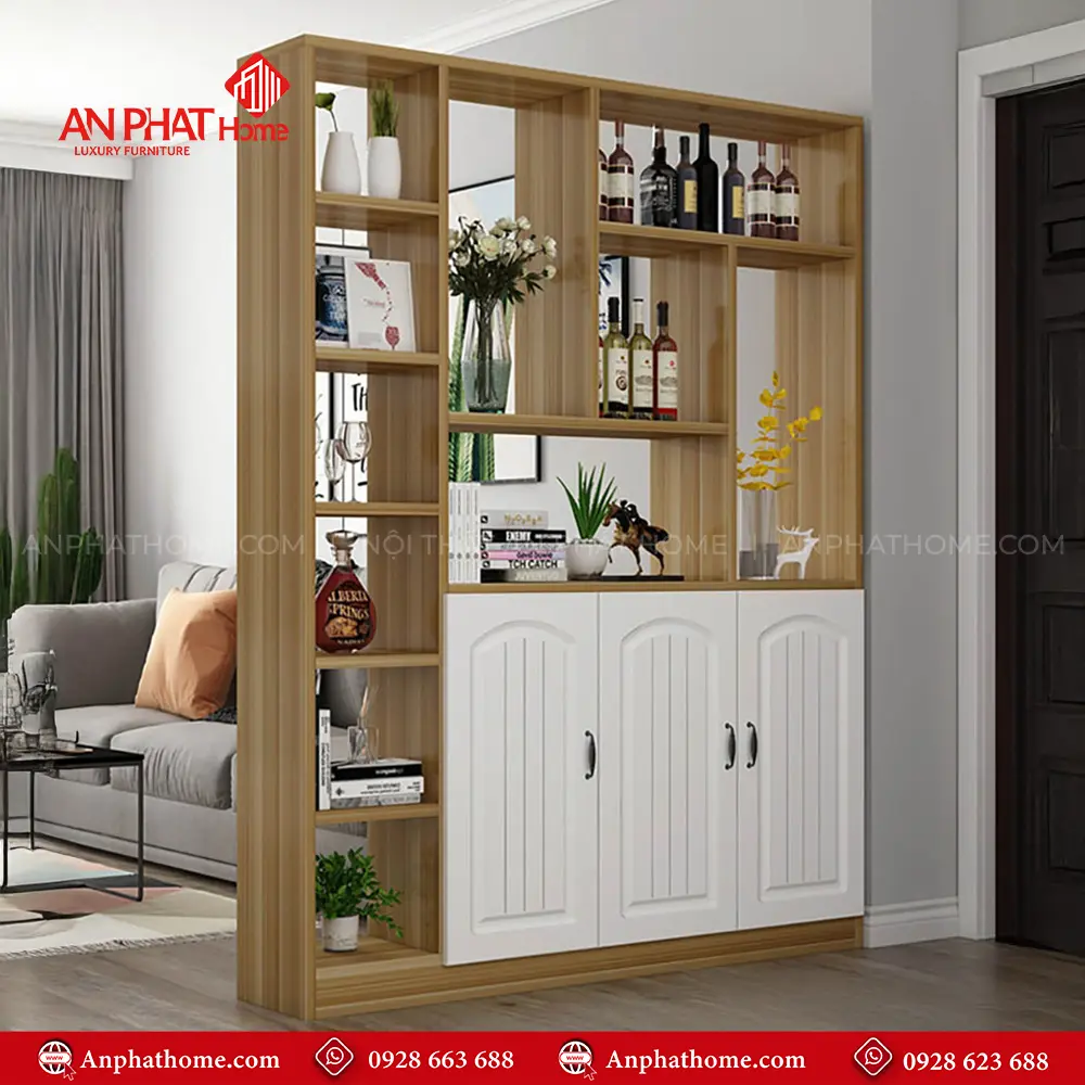 Tủ Kệ Trang Trí Ngăn Phòng T-5305 8 Tủ Kệ Trang Trí Ngăn Phòng T-5305