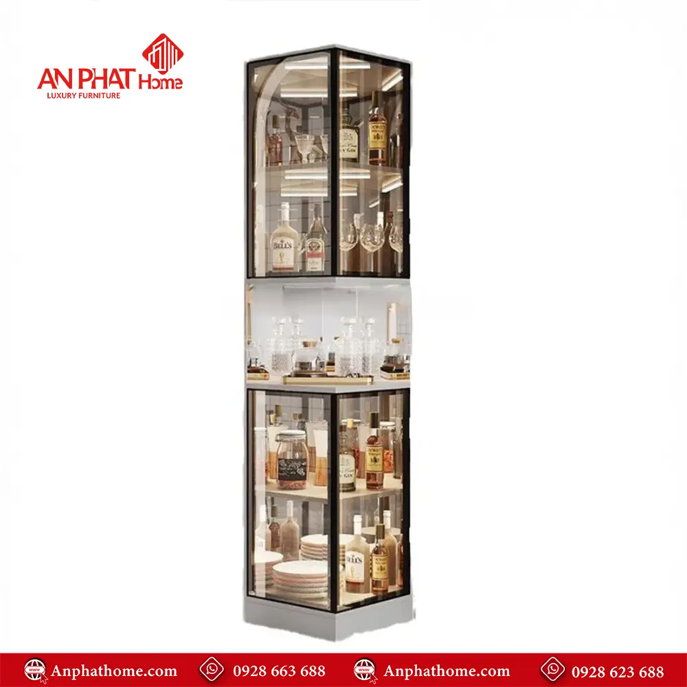 Tủ Rượu Cánh Kính Cao Cấp Sang Trọng T-5339