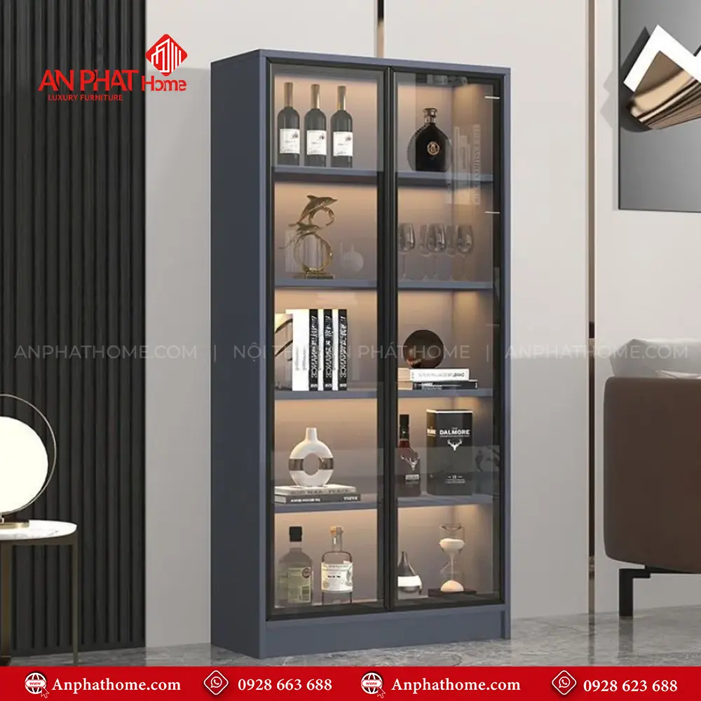 Tủ Rượu Cánh Kính Hiện Đại T-5343