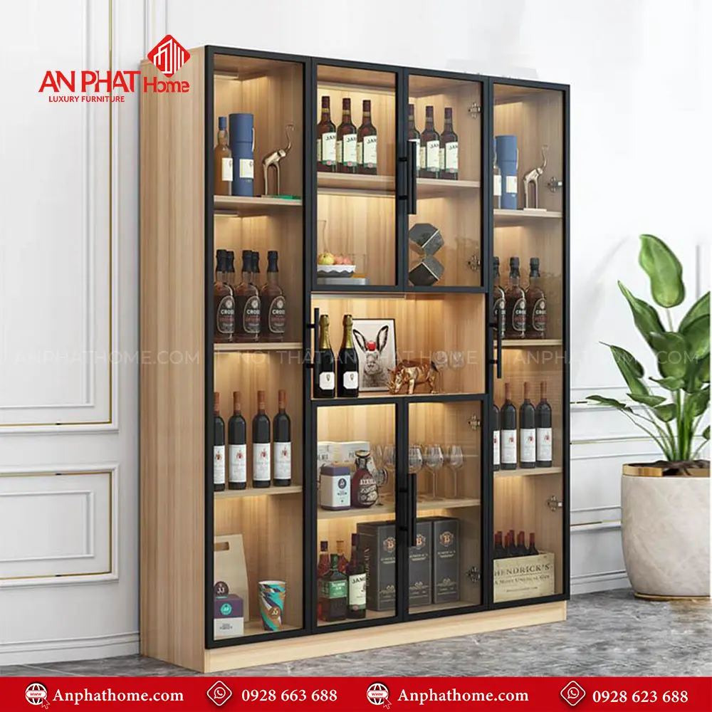 Tủ Rượu Cánh Kính Thiết Kế Hiện Đại T-5321 9 Tủ Rượu Cánh Kính Thiết Kế Hiện Đại T-5321